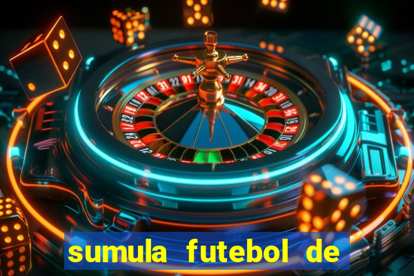 sumula futebol de campo word